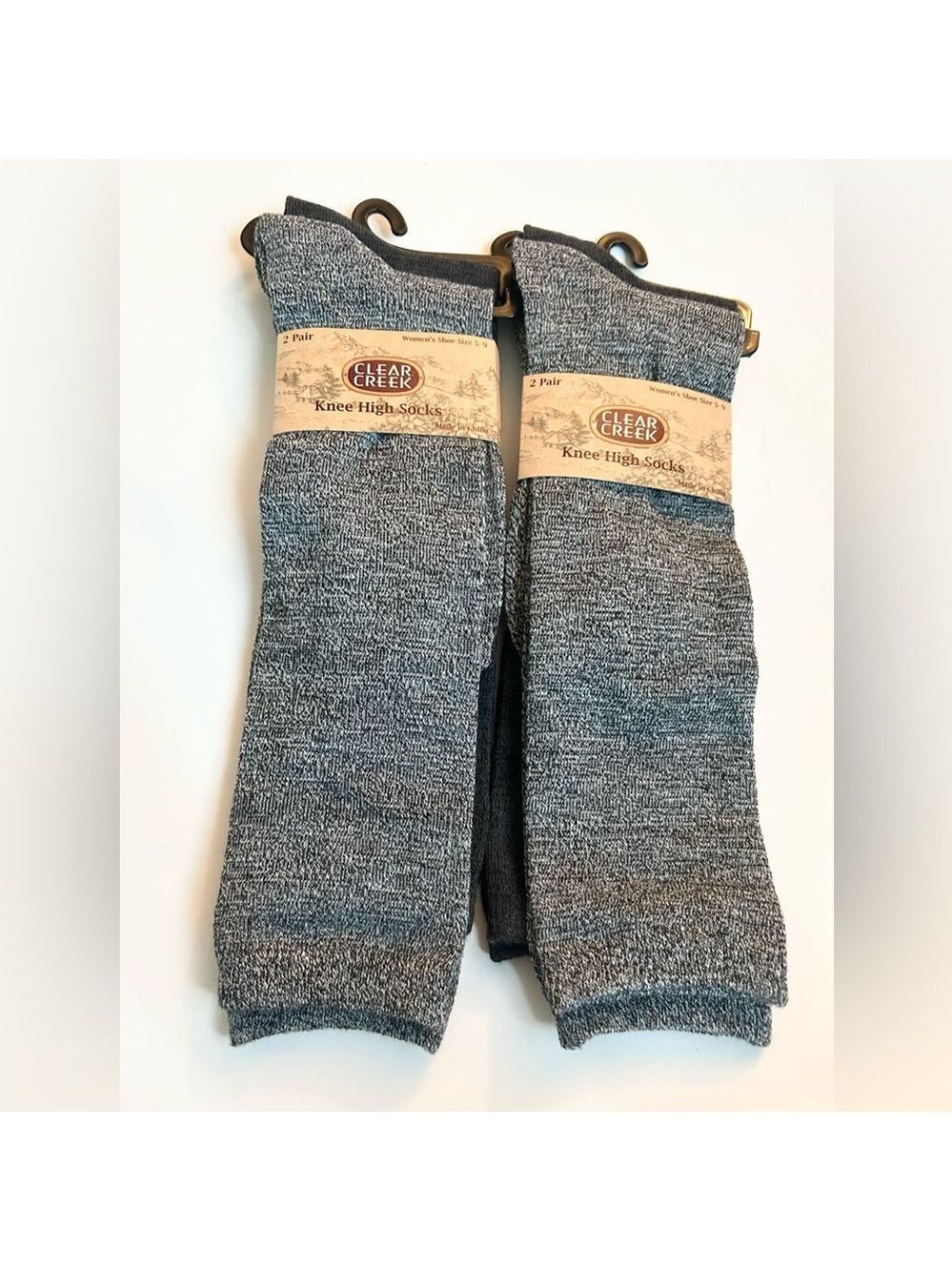 Clear Creek Woman’s Knee High Socks 4 Pairs Size 9 - 11 NWT